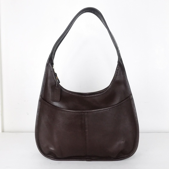 Coach Handbags - Coach Vintage Brown Leather LG Hobo Shoulder Bag